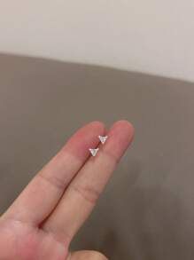3/4/5pcs Minimalist Small Geometric Stud Earrings Set, Versatile For Daily Wear