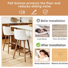 24pcs Chair Leg Floor Protectors, Silicone Chair Leg Caps Cover Furniture Pads For Hardwood Floors, Furniture Sliders For Chair Legs(Round)