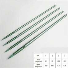 6pcs Professional Painting Brush Set For Acrylic, Watercolor, Oil, Gouache - Multifunctional Pen Body And Pen Surface Wooden Handle Artist Brush, Smooth To Use, Easy To Clean - Suitable For DIY Art Projects, Christmas, Halloween, Thanksgiving Crafts Materials,Back To School,School Supplies