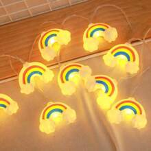 Star Light String, Clouds, Rainbow, Beautiful, Warm, Creative, Suitable For Rooms, Bedrooms, Outdoors