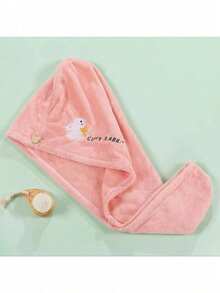 1/2条装超强吸水超细纤维干发巾 - 柔软珊瑚绒，吸水速干发巾，刺绣，不含甲醛，浴室配件，睡眠帽 - 彩色 - 查看 17