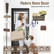 Key Holder Wall-Mounted Key And Mail Holder, Wooden Key Rack Key Holder For Wall With 4 Double Key Hooks, Rustic Wall Storage Home Decor For Entryway Living Room - 4 Hooks - View 4