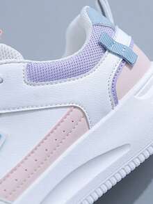 Women Wedge Sneakers - Pink - View 7