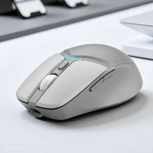 无线2.4G鼠标，三档速度可调（800-1200-1600），配备灯光音调按键，电量显示及自适应休眠，外观精美，人体工学设计，节日礼品办公用品 - 彩色 - 查看 11