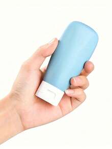 1件/4件/1套硅胶防漏旅行瓶套装便携式可再填充挤压容器，用于洗发水乳液洗漱用品旅行瓶套装，随身携带可再填充挤压容器，用于洗发水乳液洗漱用品旅行瓶套装，带便携式储物袋旅行装洗漱用品容器套装软挤压管空配件 - 彩色 - 查看 2