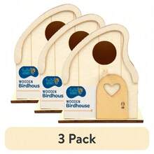 (3 Pack) Hello Hobby Wooden Birdhouse - 3 - View 1