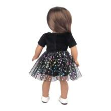 1 pièce Robe de poupée bébé reborn de 18 pouces, robe tulle à pois colorée mignonne, robe dopamine, vêtements d'été adorables et pour poupée, accessoire de jouet pour enfants, cadeau d'anniversaire, fête de vacances