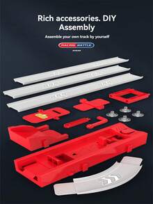 Children's Catapult Track Racing Alloy Cars, Multi-Player Competitive Racetrack, DIY Track Assembly And Splicing, Parent-Child Interactive Racing Fun Toy Cars, Suitable For Boys And Girls Aged 3-12 As Gifts (Car Styles And Colors Are Random). - Multicolor - View 10