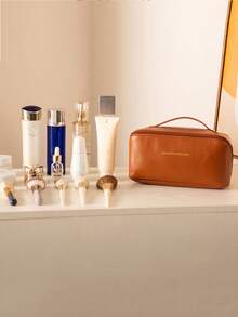 1 件大容量旅行化妆包，便携式防水洗漱包，多功能化妆品收纳包，用于化妆品、护肤品、珠宝、小工具和其他小物品，适合节日、母亲节、情人节、万圣节、圣诞节礼物，多种颜色可选，海滩必备品，返校 - 彩色 - 查看 10