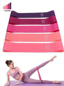 5PCS Yoga Resistance Bands For Full-Body Fitness, Booty, Leg, And Arm Stretching, Yoga And Pilates Workouts At Home, Portable Fitness Workout Equipment, Rubber Resistance Bands, Yoga Gym Elastic Gum Strength Pilates Crossfit Women Weight Sports(5/1pc) Gym Accessories,Sport, Gym, Home Exercise, Strap Gym, Resistance Bands