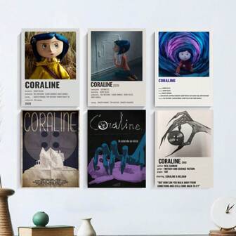 Set Of 1/3/6 Pcs Pop Wall Arts Posters, Horror Movie Posters, Animation Film Prints, Canvas Posters Printing, Study, Dormitory, Living Room, Bedroom, Home Decoration Unframed-Style