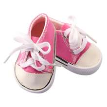 1 paire de chaussures de poupée, baskets en canevas pour poupée, chaussures de sport de couleur unie à la mode, convient aux poupées bébé reborn de 18 pouces, filles de 3 ans et plus, étudiants, accessoires de jouets pour enfants, cadeau d'anniversaire, fête de vacances