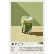 1pc Vintage Coffee Beverage Posters Bubble Tea Matcha Cappuccino Canvas Printing Wall Art Picture For Living Room Home Decor Optional Frame