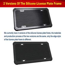 Aootf License Plate Protector- Clear Novelty Number Plate Cover With Silicone Car Tag Frame, Unbreakable Cover To Protect Front Or Back License Plate With Screws,Caps