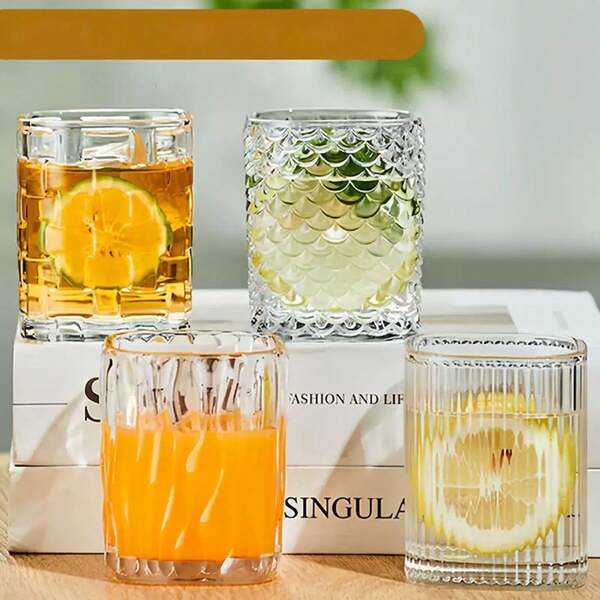 Vaso de 200ML, vaso, taza, taza de jugo, vaso cuadrado, vaso con diseño, vaso de cristal, taza de cerveza