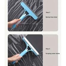 3 In 1 Multifunctional Window Cleaning Tool With Sprayer, Polypropylene (PP) Plastic, For Bathroom, Kitchen, Living Room, Bedroom, Toilet - Effective Squeegee For Mirrors And Windows