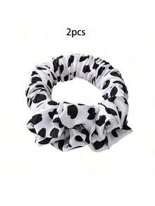 1 件免热卷发器，棕色波尔卡圆点免热卷发，适合所有发质，卷发圈，睡眠过夜卷发器，缎面免热卷发套装，带发圈夹