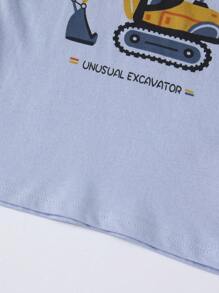 6 pièces/Set Vêtements de nuit d'été pour garçons 100% coton Ensemble débardeur et short, Ensemble pyjama jeune garçon motif espace fin