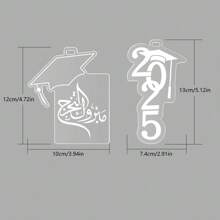 2 pezzi di ornamenti minimalisti per abito di laurea, ricordo di laurea, regalo speciale di laurea con benedizione araba, perfetto per la decorazione dell abito da cerimonia di laurea, decorazione per festa di laurea, decorazione per profumo di laurea (senza fiori)