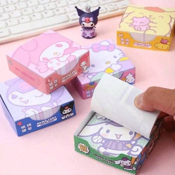 Sanrio Papel decorativo con diseño de notas musicales Sanrio, paquete de 250 unidades, artículos de papelería para mujeres, suministros escolares