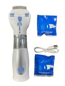USB Rechargeable Electric Pet Flea Remover Lice Cleaner Brush Comb For Dogs - White - View 3
