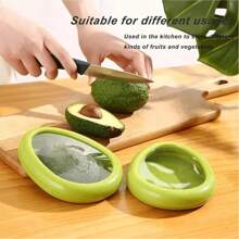 Set di contenitori per la conservazione di frutta e verdura trasparenti, include coperchio per avocado, contenitori per freezer per cipolle, scatole sigillate, contenitori per alimenti, salvaverdure lavabili e riutilizzabili, accessori da cucina (colore e stile a caso)