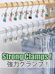 20pcs Premium Stainless Steel Clothes Clip,Adjustable Metal Pants Hanger With Clips, Laundry Clothes Nail With Hook, Portable Hanging Clothes Clip,50/40/30/15/10/5/1pc Wardrobe Organizer, Boot Hangers For Closet, Clips With Hooks, Multi-Function Single Clip Clothes Hanger, Bootleg Clip, For Pants, Hats, Skirts, Socks, Shoes Dress Pants Shoes Boots,Skirt,Spring,Minimalist,Summer Tops