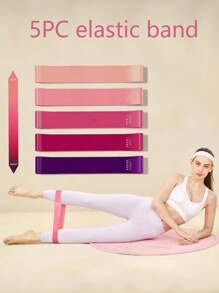 5PCS Yoga Resistance Bands For Full-Body Fitness, Booty, Leg, And Arm Stretching, Yoga And Pilates Workouts At Home, Portable Fitness Workout Equipment, Rubber Resistance Bands, Yoga Gym Elastic Gum Strength Pilates Crossfit Women Weight Sports(5/1pc) Gym Accessories,Sport, Gym, Home Exercise, Strap Gym, Resistance Bands