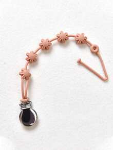 1-3pcs Baby Daisy Anti-Lost Hanging Strap, Suitable For Baby Bottles, Pacifiers, Teethers, Toys Silicone Anti-Drop Chain - Multicolor - View 11