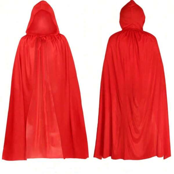 Capa com capuz de Halloween, acessórios para cosplay de bruxa, fantasias de baile de máscaras, suprimentos para decoração de Halloween, decoração para celebração familiar de bruxa, diabo, vampiro e fantasia, cosplay, performance, acessório, escolha ideal para presentes