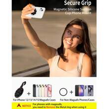 1 Stück Magnetische Silikon Saugnapf Handyhalterung, rutschfester Freisprechhalter, kompatibel mit Smartphones. Kompatibel mit iPhone, Android Telefon, Geschenk zum Geburtstag, Familie, Freunde Handyzubehör