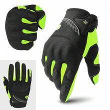 1 Paio di Guanti da Moto Estivi Traspiranti, Guanti da Ciclismo Touch Screen, Guanti da Motocicletta a Dita Intere, Protezione per Sport all'aperto, Guanti da Guida Protettivi per Bici, Guanti da Corsa Moto, 5 Colori