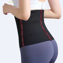 1pc Body Shaper Waist Trainer Cincher, Sports Fitness Tummy Control Shapewear, Hook & Eye Closure Waist Trimmer Belt