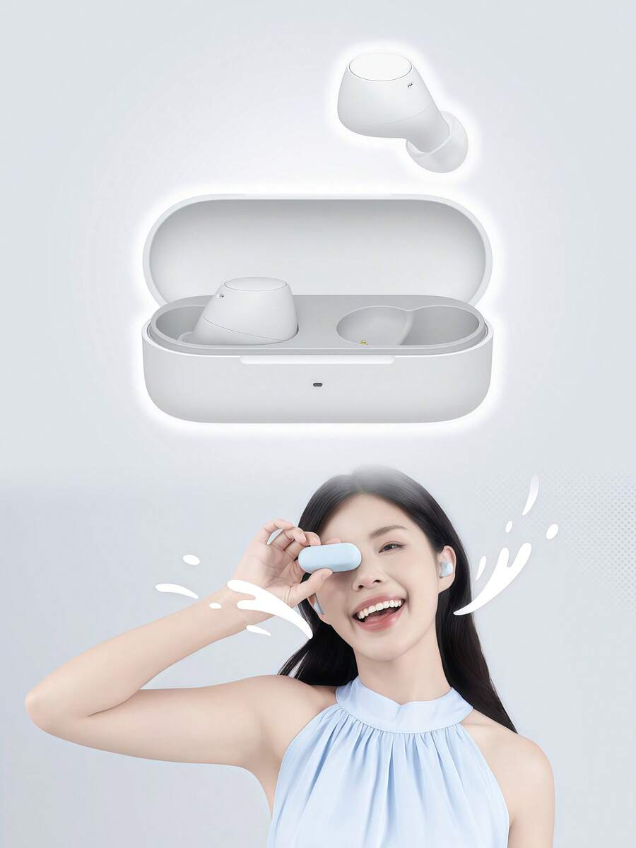 Sony WF-C510 SportBeans 无线 AirLight Fit 全天佩戴 28 小时电池续航 柔和色调 自动降噪过滤器 礼盒（适合情侣/闺蜜）