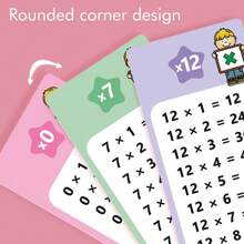 Lachilly Conjunto de Cartões de Aprendizagem de Matemática - 0-12 Adição Subtração Multiplicação Divisão Cartões Manipulativos de Matemática para Crianças, Treinamento de Matemática Auxiliares de Aprendizagem Jogos para Estudantes Cartão de Matemática Educacional Cartão Flash