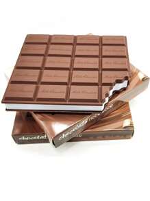 1pc Chocolate-Shaped/Bitten Cookie Sticky Notes With Matte Surface, Square Grid Pages, And Portable Chocolate Bar Shaped Notepad Design, Creative Mini Memo Pad With Chocolate And Cookie Scents, Chocolate-Shaped Memo Notes - Creative Sticky Notes For Reminders, Bookmarks, Office Supplies,School Supplies,Back To School