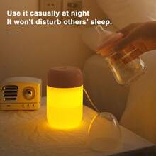 1个迷你USB加湿器 - 礼品加湿器 - 便携式车载加湿器 - 带夜灯加湿器 - 大容量USB家用加湿器 - 强劲喷雾静音夜灯迷你空气净化器 - 家用香氛加湿器