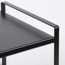 Etagère extensible à 1 niveau en métal pour armoire de cuisine, 36-60*21*18cm, Porte-Chaussures, capacité de charge 10kg - Noir - Voir 6