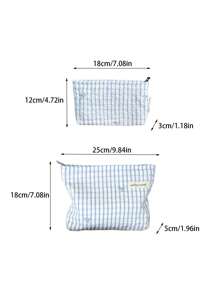 Draagbare make-uptas | Cosmeticatas | Reistas | Grote cosmetische make-uptas met strip voor meisjes | Leuke opbergtas | Cadeaus voor tienermeisjes | Zomerse make-uptas voor vrouwen | Cosmetische tas in Franse stijl | Vintage make-up organizer | Reistoilettas voor make-upkwasten, huidverzorging en gelnagellak - Perfect cadeau voor meisjes, vriendinnen, verjaardagen, bruiloften, feesten en Moederdag, Make-upbenodigdheden, Make-uptools, Opbergtas | Reisbenodigdheden