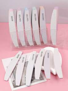 3 件/5 件/10 件专业指甲锉 80/100/150/180/240 粒度双面美甲砂纸用于抛光美甲打磨半月石灰工具、美甲用品、美甲工具、美甲工具、返校、指甲、按压指甲的美甲工具