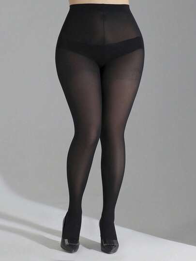 1 Pair Plus Size Women's Ultra-Thin Pantyhose