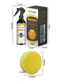 (120 ml) 1 pezzo/2 pezzi Lucidante per mobili spray a base di cera d'api, detergente per legno, lucidante per pavimenti in legno - per salotto, cucina e mobili in legno.Il nostro spray naturale a micro cera d'api rimuove con facilità anni di accumulo di cera e sporcizia, nutrendo e valorizzando la bellezza dei tuoi mobili in legno.