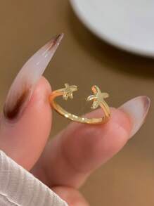 قطعة واحدة خاتم إبهام مميز للسيدات مصنوع من الفضة الإسترليني عيار 925، لإطلالة بحرية مع حلقة مفتوحة للقدم، هدية مجوهرات فاخرة للفتيات، طراز قديم للمناسبات والعطلات