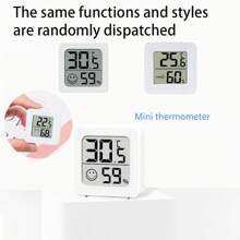 Mini Home Hygrometer And Thermometer, Indoor Digital Temperature And Humidity Monitor With Display, Wall-Mounted Compact, Highly Accurate, Back To School Supplies