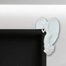 1pc Angel Wing Decor For Doorframe, Angel Sculpture Decoration In Corner Of Doorframe, Angel Gate Wing Wall Decor, 3D Angel Statue Home Wall Sculpture