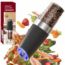 Gravity Sensing Grinder, No Buttons Needed, Tilt To Grind. LED Indicator Light Illuminates When Grinding, Clear Visible Hopper Capacity (135ml). Ceramic Grinding Core, High Hardness, Wear-Resistant, Long Lifespan. Hopper On Top Prevents Powder Spill, Hygienic. Manual Adjustment, Free Control Of Coarseness. Matte Body With Fine Texture, Battery Powered, High Cost-Performance.