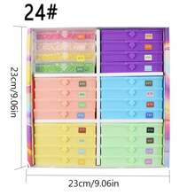 Set de 12/24/48/60 piezas de bandejas y cajas de almacenamiento para pintura de diamantes, juego de herramientas y accesorios para pintura de diamantes, cajas de almacenamiento para cuentas de manualidades DIY, mejor conjunto de regalos para amantes del arte de la pintura de diamantes
