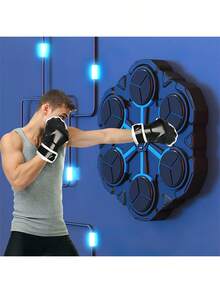 LIPETY Music Boxing Machine, Intelligent Boxing Music Training Machine With LED Display, 6 Targets, 1 Adjustable Glove, Wall-Mounted Music Boxing Training Device For Kids, Boxing Gift For Boys And Girls - Black - View 5