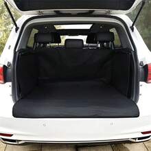 Tấm lót cốp xe SUV bằng polyester mọi mùa - Thảm chống trượt, chống trầy xước cho thú cưng, Túi đựng bảo vệ cho chó, Tấm bảo vệ cốp xe - Dành cho chủ xe SUV - Phù hợp cho mọi mùa - Quà tặng hoàn hảo cho người yêu thú cưng, Tấm bảo vệ cốp xe cho chó, Hoàn hảo khi đi ô tô - màu đen - Xem 4