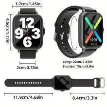 Hot New Comfortable Silicone Band Smart Watch For Men And Women, 1.83" Full Screen Touch, Dial/Answer Calls, Calorie Counter, Multi-Sport Modes, Notification Alerts, Alarm Clock, Suitable For Android And IOS Smartphones, Perfect Gift For Various Festivals And Celebrations